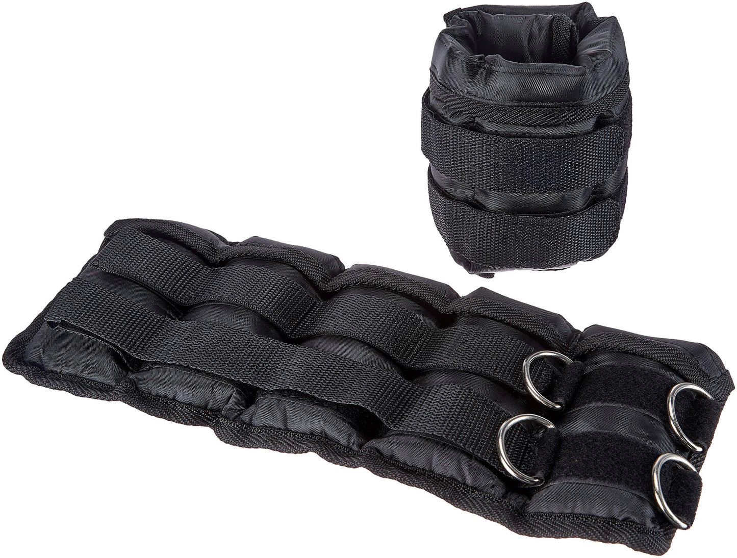 Amazon Basics Adjustable Ankle Weights for Men & Women,10 lb Set (5 lb Each), for Workouts