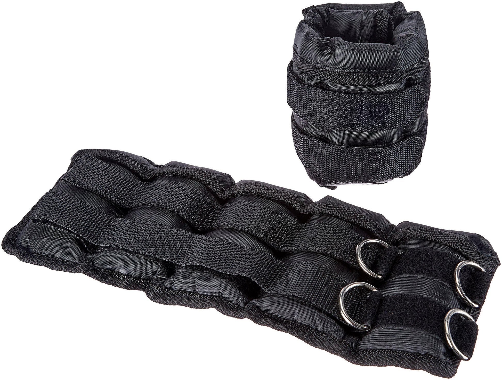 Amazon Basics Adjustable Ankle Weights for Men & Women,10 lb Set (5 lb Each), for Workouts