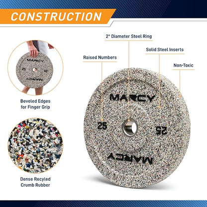 High Bounce Olympic Bumper Plate for Strength Training Weightlifting Workout Weight