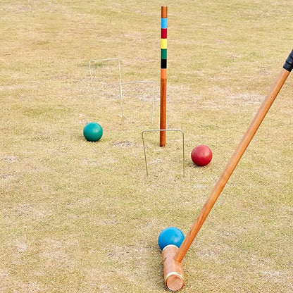 ApudArmis Deluxe Size Croquet Wickets, Set of 9 Colorful Square Arrow Wickets Replacement for 35In & 32In &28In Croquet Lawn Backyard Outdoor Game (10.6In Height & 6.7In Width)