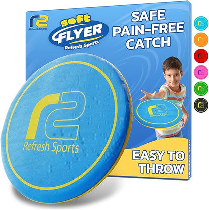 Soft Disc Flying Toy - Doesn't Hurt to Catch - Best Stocking Stuffers For Kids & Adults All Ages - Gifts for Boys & Girls 4 5 6 7 8 9 10 11 12 13 + Year Old Boy - Beach Toys For Kids Outdoor Games