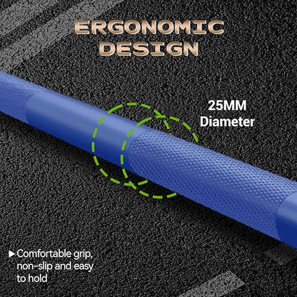 Barbell Bar for Weightlifting - 7FT Heavy Duty (1500LB/700LB), 4FT Short (500LB), 47" EZ Curl Bar - Fits 2" Standard Plates - Home Gym Strength Training