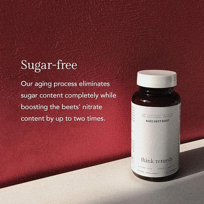 Aged Beet Root Capsules - Beet Pills for Stamina - Organic Beet Root Powder - Nitric Oxide Supplement - Nitrate No Sugar - 30 Capsules - Beet Root Supplement - Super