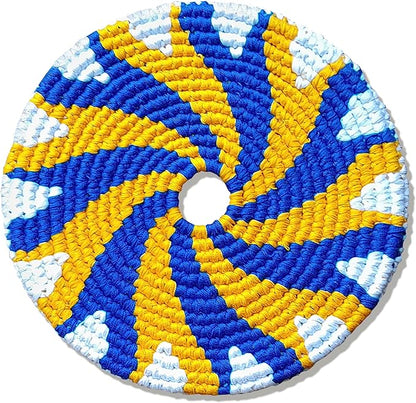 Buena Onda Indoor Flying Disc - 7'' Flexible Sport Disc for Indoor and Outdoor Play - Amazing Handmade Quality from Guatamala - Pocket Discs are Played in Over 20 Family Fun Games