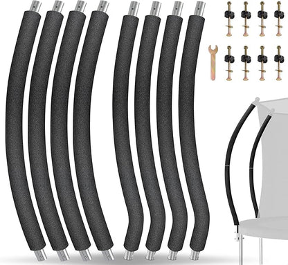 Trampoline Poles Replacement for Skywalker Or Jumpzylla,Galvanized Trampoline Enclosure Pole for Skywalker or Jumpzylla,Replace Parts#4201 4202 4135 OR for Jumpzylla 8ft 10ft&12ft 14ft