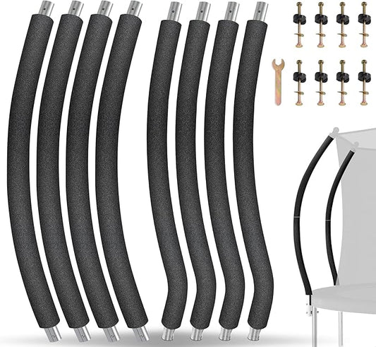 Trampoline Poles Replacement for Skywalker Or Jumpzylla,Galvanized Trampoline Enclosure Pole for Skywalker or Jumpzylla,Replace Parts#4201 4202 4135 OR for Jumpzylla 8ft 10ft&12ft 14ft