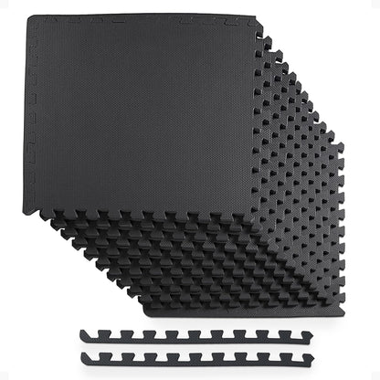 BalanceFrom Puzzle Exercise Mat 1/2-inch Thick, EVA Interlocking Foam Floor
