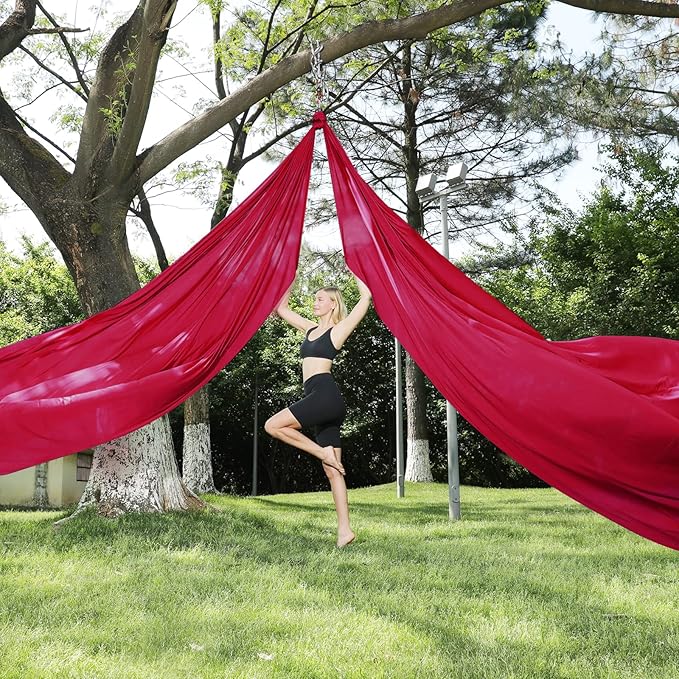 Aerial Silks 11 Yards Aerial Silks For Home Aerial Yoga Swing Aerial Yoga Hammock Swing Aerial Silk For Gymnastics