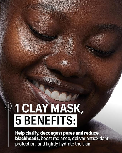Allies of Skin 2% BHA & Rhassoul Clay Face Mask | Weekly Treatment to Reduce Pores and Blemishes | Control Breakouts, Acne and Blackheads | Hydrate and Retain Moisture (1.7 oz)