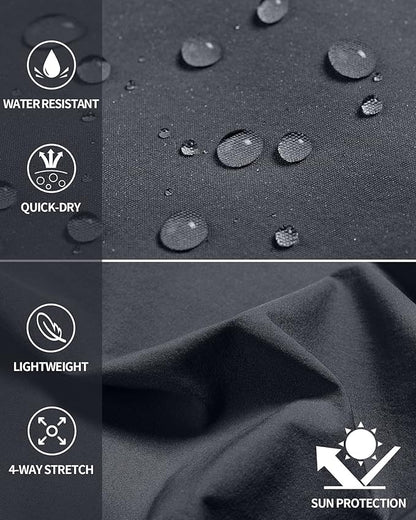 Men's Hiking Cargo Shorts Quick Dry Lightweight Travel Shorts with Multi Pockets for Fishing Camping Golf