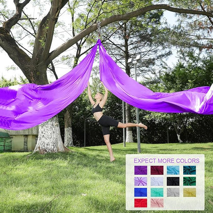 Aerial Silks 11 Yards Aerial Silks For Home Aerial Yoga Swing Aerial Yoga Hammock Swing Aerial Silk For Gymnastics