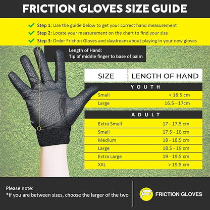 Ultimate Frisbee Gloves - Rubberized Palm & Fingers for Amazing Grip in All Conditions - Play Your Best in Any Weather
