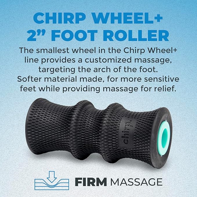 Chirp Wheel Foam Roller ??Targeted Back & Neck Relief, Lumbar Spine Stretcher, Spinal Decompression Back Stretcher, Massage Roller with Density Foam for Physical Therapy, Supports 500lbs, 2-Inch Mint