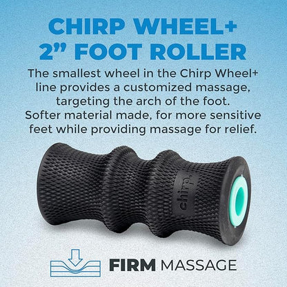 Chirp Wheel Foam Roller ??Targeted Back & Neck Relief, Lumbar Spine Stretcher, Spinal Decompression Back Stretcher, Massage Roller with Density Foam for Physical Therapy, Supports 500lbs, 2-Inch Mint