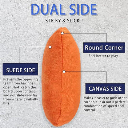 EunHo Dual Sided Cornhole Bags Regulation Set of 8 Professional Cornhole Bean Bags Slick and Stick for Tossing Game-All Weather