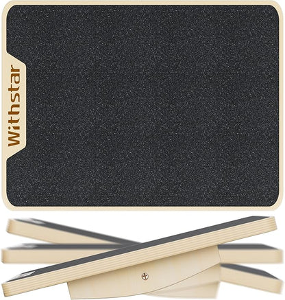 Balance Board Professional Wobble Board for Adults Anti-Slip 350LBS Balance Boards Anti-Slip Standing Desk Core Strength Wooden Balance Board