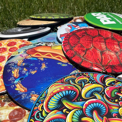 Discraft ESP Buzzz Supercolor Midrange Disc Golf Disc - Custom Design Discraft Discs - Straight Flying and Great for All Skill Levels - Free Mini Marker Included