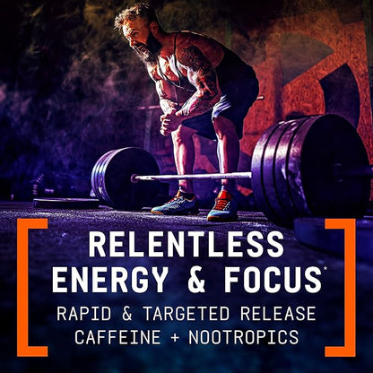 BEYOND RAW LIT V2 Clinical Strength Pre Workout Powder, Hits Harder, Bigger Pumps, Caffeine, L-Citrulline, Creatine, Strawberry Lemonade, 30 Servings