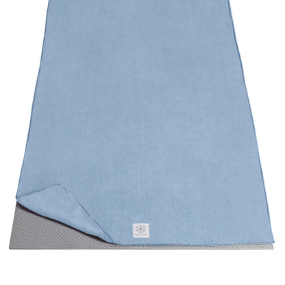 Gaiam Yoga Mat Towel, Non-Slip Microfiber (Black)