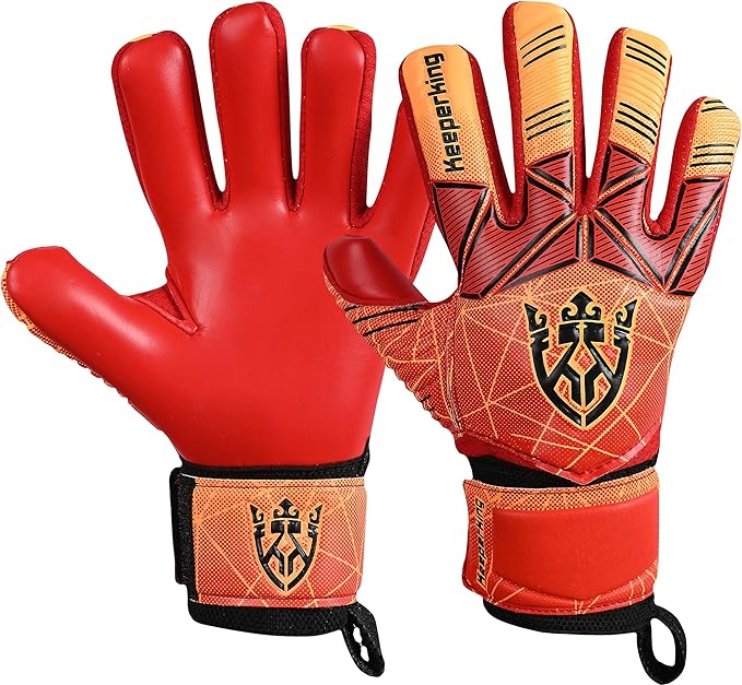 Soccer Goalie Goalkeeper Gloves for Kids Boys Youth & Adult,Latex Strong Grip Palms with Removable Finger Spines Protection Children Football Gloves for Training/Match(Sizes 5-10,6 Styles)