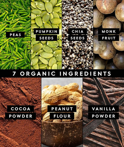 Truvani Vegan Pea Protein Powder | Chocolate Peanut Butter | 20g Organic Plant Based Protein | 1 Serving | Keto | Gluten & Dairy Free | Low Carb | No Added Sugar