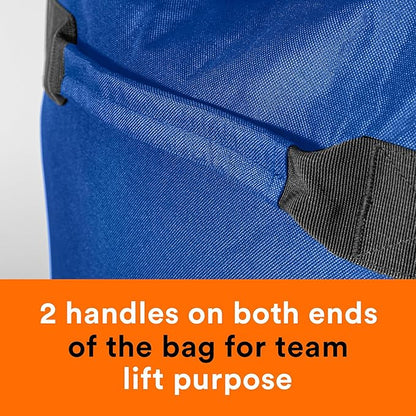 Fitdom 130L 36" Heavy Duty Extra Large Sports Gym Equipment Travel Duffle Bag W/Adjustable Shoulder Strap & 7 Compartments. Perfect for Soccer Baseball Basketball Hockey Football, Team Coaches & More