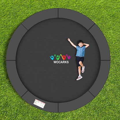 Trampoline Pad, 10ft 12ft 14ft Trampoline Replacement Safety Pad, Waterproof and Tear-Resistant Safety Spring Cover Round Frame Pad