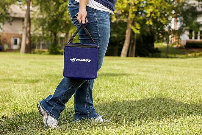 Triumph Sports Competition 100mm Resin Bocce Ball Outdoor Game Set with Carrying Bag for Easy Storage,Multi,One Size,35-7103-3