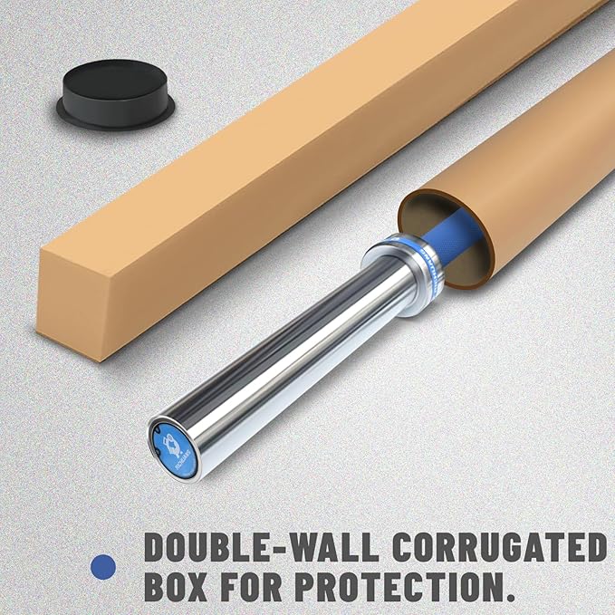 7ft Olympic Barbell, Weightlifting Barbell 28mm 45lb - 500/700/1000lbs Capacity with Smooth Spinning Sleeves, Olympic Bar Fits 2" Olympic Plates, for Snatch Clean Jerk - Home Gym Training