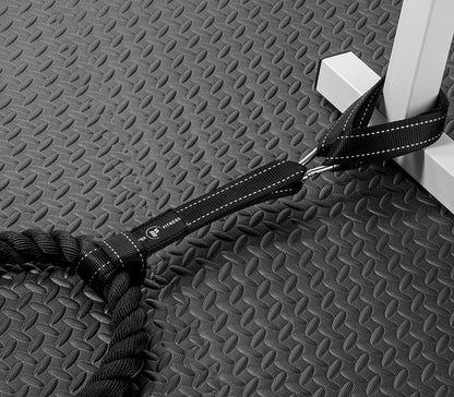 Battle Rope Anchor Strap Kit, Includes Exercise Guide, Easy and Fast Setup