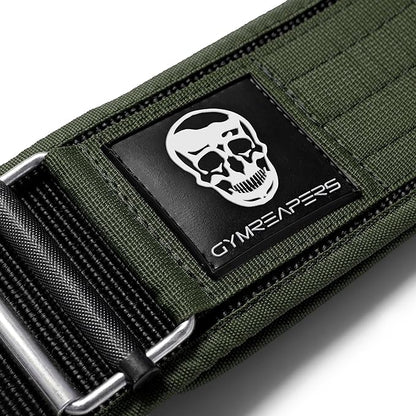 Gymreapers Quick Locking Weight Lifting Belt for Men Gym Belt for Powerlifting Deadlift Belt with 4 Inch Neoprene Metal Buckle Back Support Weightlifting Belt Women