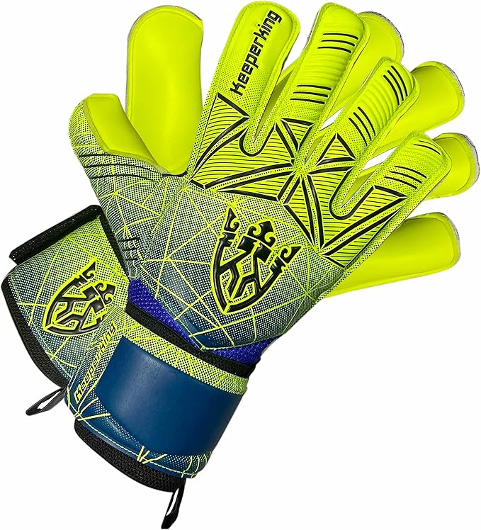 Soccer Goalie Goalkeeper Gloves for Kids Boys Youth & Adult,Latex Strong Grip Palms with Removable Finger Spines Protection Children Football Gloves for Training/Match(Sizes 5-10,6 Styles)