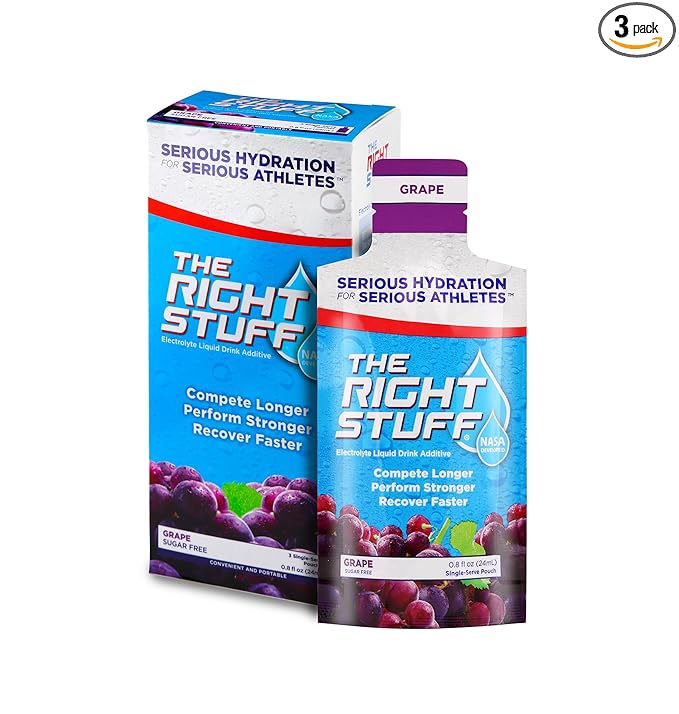 The Right Stuff Electrolyte Drink Concentrate - 3-Pouch Box - Grape