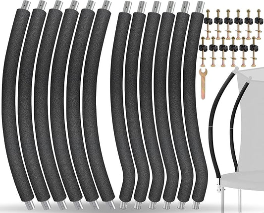 Trampoline Poles Replacement for Skywalker Or Jumpzylla,Galvanized Trampoline Enclosure Pole for Skywalker or Jumpzylla,Replace Parts#4201 4202 4135 OR for Jumpzylla 8ft 10ft&12ft 14ft