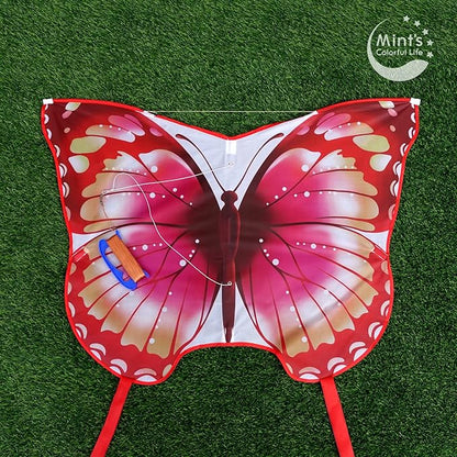 Mint's Colorful Life Butterfly Kite for Kids & Adults Easy to Fly, Large Single Line Kites with 300ft String Kite Handle