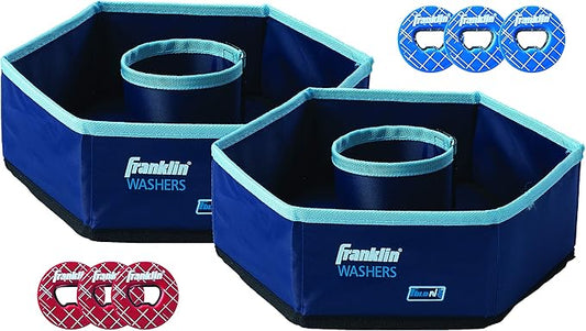 Franklin Sports Washer Toss Game Set - Outdoor Washers Set with Targets + Washers - Perfect for