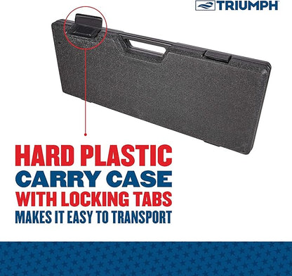 Triumph Forged and Steel Horseshoe Set Complete with 4 Horseshoes, 2 Stakes - Patriotic or Blue and Grey Colors - Perfect Addition for Parties and Outdoor Gatherings