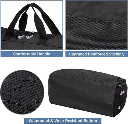 Kuston Sports Gym Bag with Shoes Compartment, Trolley Sleeve and Wet Pocket Gym Duffel Bag Overnight Bag-Upgraded