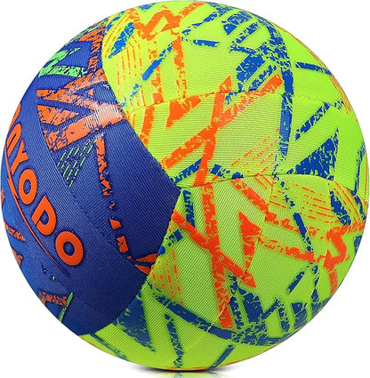 YANYODO Swimming Pool Waterproof Beach Volleyball, Soft Indoor Outdoor Size 5 Volleyball with Pump for Teenagers Adults Swimming Pool Beach Games to Play