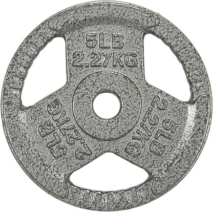 Olympic Cast Iron 2-Inch Weight Plate for Strength Training & Weightlifting, Multiple Weights Available