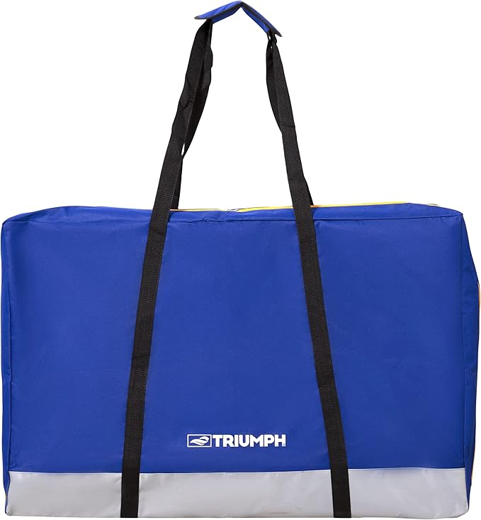 TRIUMPH SPORTS USA All-Weather Aluminum 2x3 Cornhole Set - Includes 2 Boards, 8 Cornhole Bags, and Travel Case,Blue