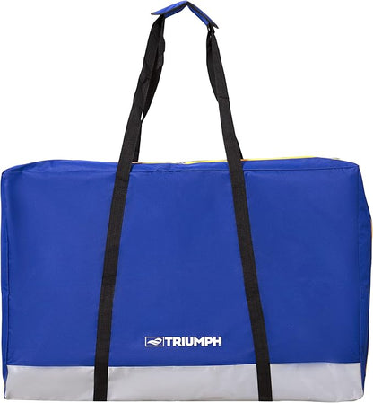 TRIUMPH SPORTS USA All-Weather Aluminum 2x3 Cornhole Set - Includes 2 Boards, 8 Cornhole Bags, and Travel Case,Blue