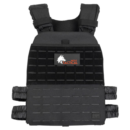 Wolf Tactical Adjustable Weighted Vest for Men & Women - Rucking, Workout, Running, Walking &