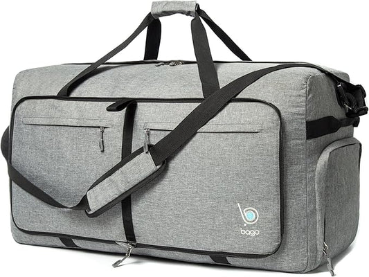 Bago Large Foldable Duffel Bags for Traveling Women & Men - 100L Packable Duffle Bag for Travel