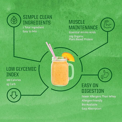 Brown Rice Protein Powder with Bcaa & Amino Acids Raw Rice Protein Shake Gluten Free Low Carb Dairy Free | Plant Based Classic Sprouted Brown Rice Protein Powder Natural 750g by Sunwarrior