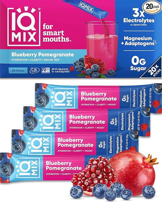 IQMIX Hydration Electrolyte Powder – 4-in-1 Formula for Hydration, Mental Clarity, Mood and