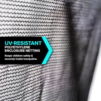 Sportspower Outdoor Trampoline with Safety Enclosure Net, 15FT