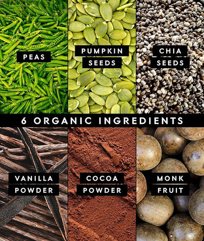 Truvani Vegan Pea Protein Powder | Chocolate | 20g Organic Plant Based Protein | 10 Servings | Keto | Gluten & Dairy Free | Low Carb | No Added Sugar