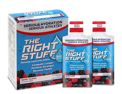 The Right Stuff Electrolyte Drink Concentrate - 10 Pouch Box - Berry Blend
