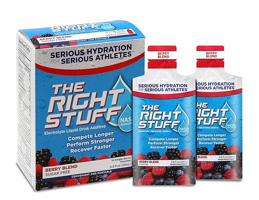 The Right Stuff Electrolyte Drink Concentrate - 10 Pouch Box - Berry Blend